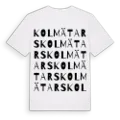 Kolmätars ordlek t-shirt