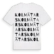 Kolmätars ordlek t-shirt