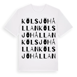 Kölsjöhållan ordlek t-shirt – ekologisk bomull t-shirt från Pinshirt