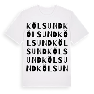 Kölsund ordlek t-shirt – ekologisk bomull t-shirt från Pinshirt