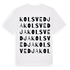 Kolsvedja ordlek t-shirt – ekologisk bomull t-shirt från Pinshirt