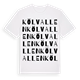 White t-shirt med Kölvallen ordlek t-shirt