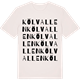 Vintage White t-shirt med Kölvallen ordlek t-shirt
