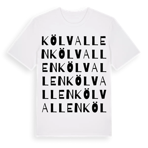 Kölvallen ordlek t-shirt – ekologisk bomull t-shirt från Pinshirt