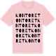 Pink Cotton t-shirt med Kontoret ordlek t-shirt