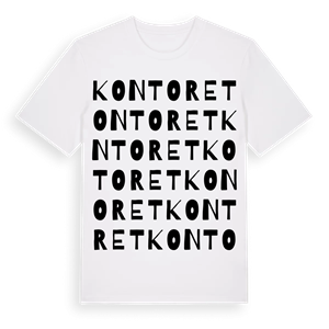 Kontoret ordlek t-shirt – ekologisk bomull t-shirt från Pinshirt