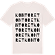 Vintage White t-shirt med Kontoret ordlek t-shirt