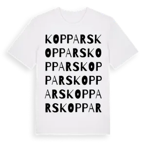 Koppars ordlek t-shirt – ekologisk bomull t-shirt från Pinshirt