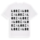 Korea ordlek t-shirt