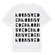 Kornsveden ordlek t-shirt