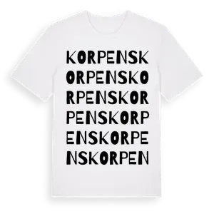 Korpens ordlek t-shirt – ekologisk bomull t-shirt från Pinshirt