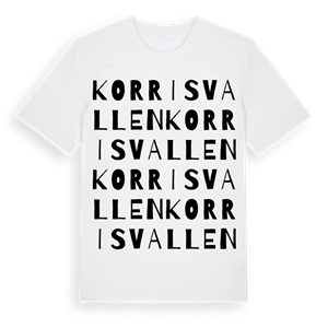 Korrisvallen ordlek t-shirt – ekologisk bomull t-shirt från Pinshirt