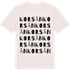 Vintage White t-shirt med Korsån ordlek t-shirt