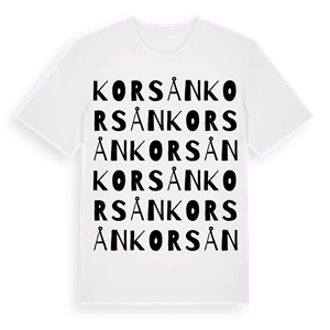 Korsån ordlek t-shirt – ekologisk bomull t-shirt från Pinshirt