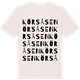 Vintage White t-shirt med Körsåsen ordlek t-shirt
