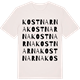 Vintage White t-shirt med Kostnarna ordlek t-shirt