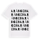 White t-shirt med Krången ordlek t-shirt