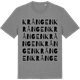 Mid Heather Gray t-shirt med Krången ordlek t-shirt