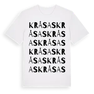 Kråsas ordlek t-shirt – ekologisk bomull t-shirt från Pinshirt
