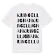 White t-shirt med Kringellugnan ordlek t-shirt