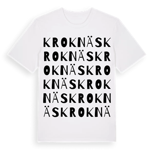 Kroknäs ordlek t-shirt – ekologisk bomull t-shirt från Pinshirt