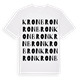 White t-shirt med Kronbron ordlek t-shirt