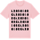 Pink Cotton t-shirt med Kronoborg ordlek t-shirt