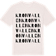 Vintage White t-shirt med Kronvallen ordlek t-shirt