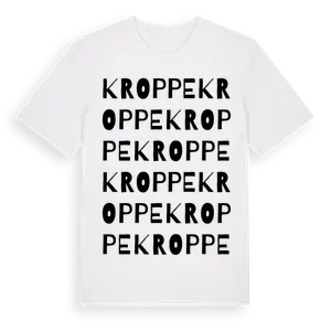 Kroppe ordlek t-shirt – ekologisk bomull t-shirt från Pinshirt