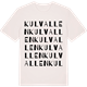 Vintage White t-shirt med Kulvallen ordlek t-shirt