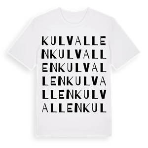 Kulvallen ordlek t-shirt – ekologisk bomull t-shirt från Pinshirt