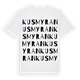 Kusmyran ordlek t-shirt