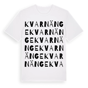 Kvarnänge ordlek t-shirt – ekologisk bomull t-shirt från Pinshirt