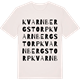 Vintage White t-shirt med Kvarnbergstorp ordlek t-shirt
