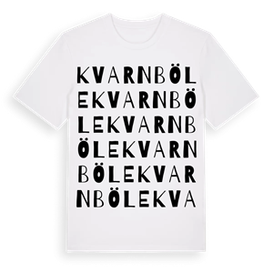 Kvarnböle ordlek t-shirt – ekologisk bomull t-shirt från Pinshirt