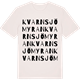 Vintage White t-shirt med Kvarnsjömyran ordlek t-shirt