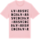Pink Cotton t-shirt med Kvarnsveden ordlek t-shirt