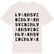 Vintage White t-shirt med Kvarnsveden ordlek t-shirt