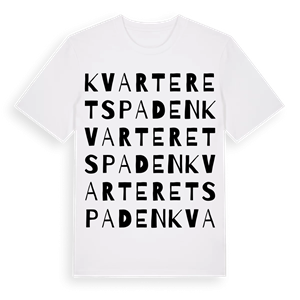 Kvarteret Spaden ordlek t-shirt – ekologisk bomull t-shirt från Pinshirt