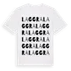 White t-shirt med Laggra ordlek t-shirt