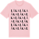 Pink Cotton t-shirt med Låka ordlek t-shirt