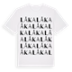 White t-shirt med Låka ordlek t-shirt