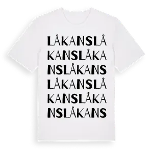 Låkans ordlek t-shirt – ekologisk bomull t-shirt från Pinshirt