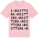 Pink Cotton t-shirt med Lancetten ordlek t-shirt