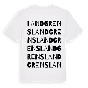 Landgrens ordlek t-shirt – ekologisk bomull t-shirt från Pinshirt