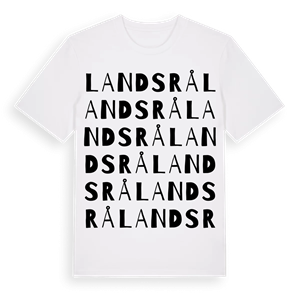 Landsrå ordlek t-shirt – ekologisk bomull t-shirt från Pinshirt