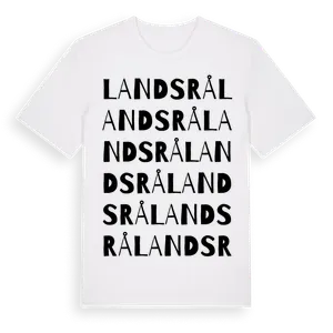 Landsrå ordlek t-shirt – ekologisk bomull t-shirt från Pinshirt
