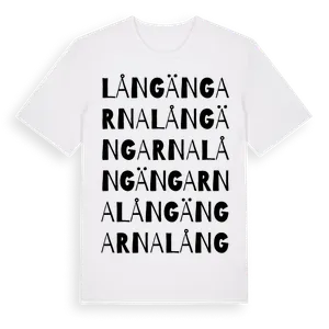 Långängarna ordlek t-shirt – ekologisk bomull t-shirt från Pinshirt