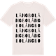 Vintage White t-shirt med Långbo ordlek t-shirt
