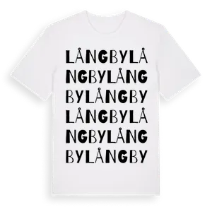 Långby ordlek t-shirt – ekologisk bomull t-shirt från Pinshirt